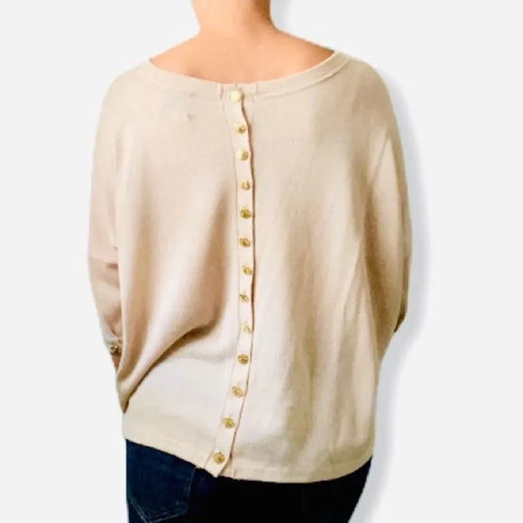 Odylyne Vintage Style Gold Lame Knit Sweater - Picture 2 of 12